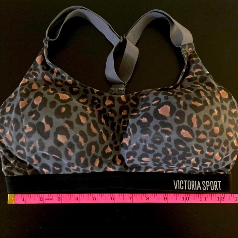 Victoria’s Secret Sports Bra 32C Victoria Sport Very Sexy Leopard Gym VSX Logo - Picture 5 of 13